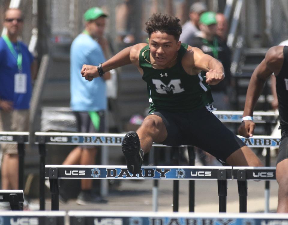 Madison's Isaac Brooks is back and looking to improve on his third-place performance in the 300 hurdle during last year's state meet.