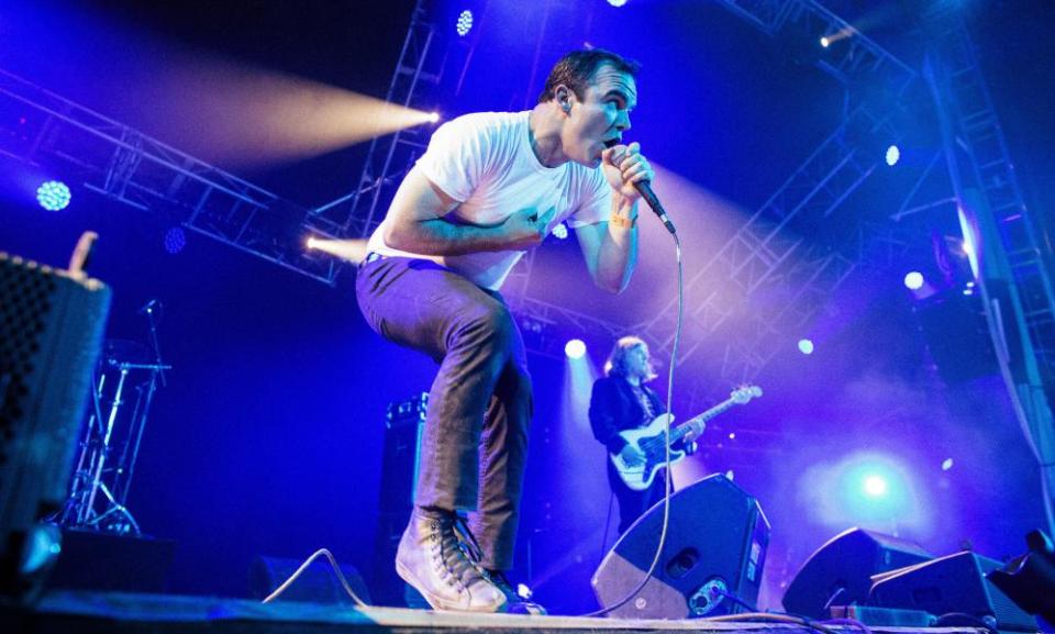 Future Islands at Roskilde festival in Denmark, 2014