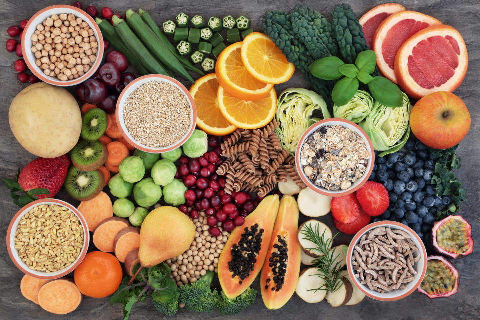 Registered dietitian Devon Peart recommends whole grains, fruits, vegetables, oily fish, lean protein and legumes to keep your body and brain healthy. (Photo via Getty Images)