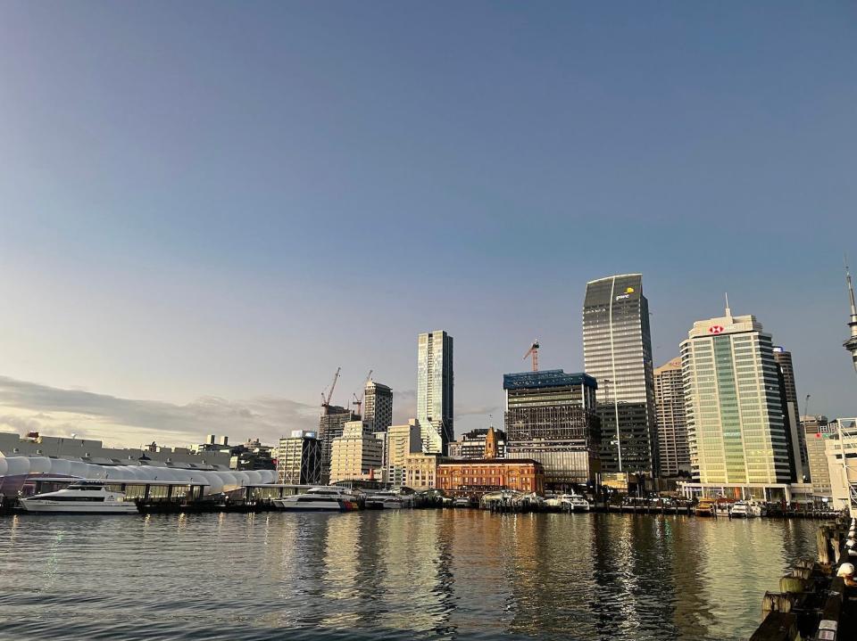 A view of the Auckland skyline.