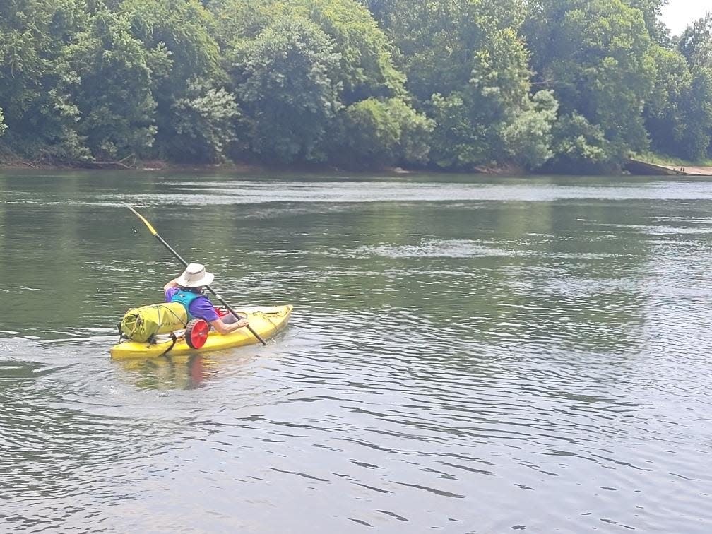 Leaving the last dam along the Savannah River