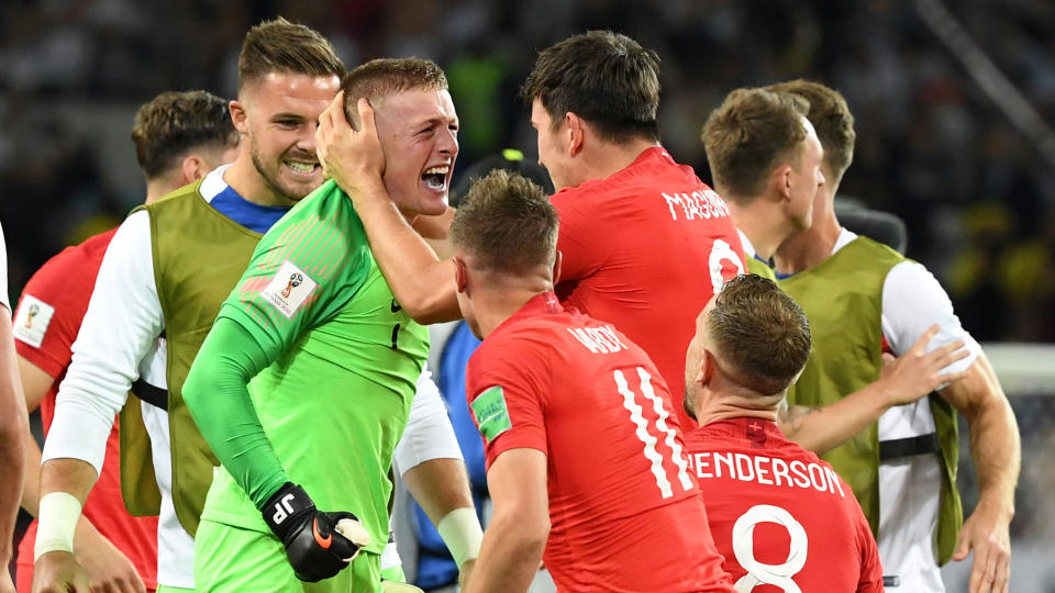 What a night for Jordan Pickford. Pic: Getty