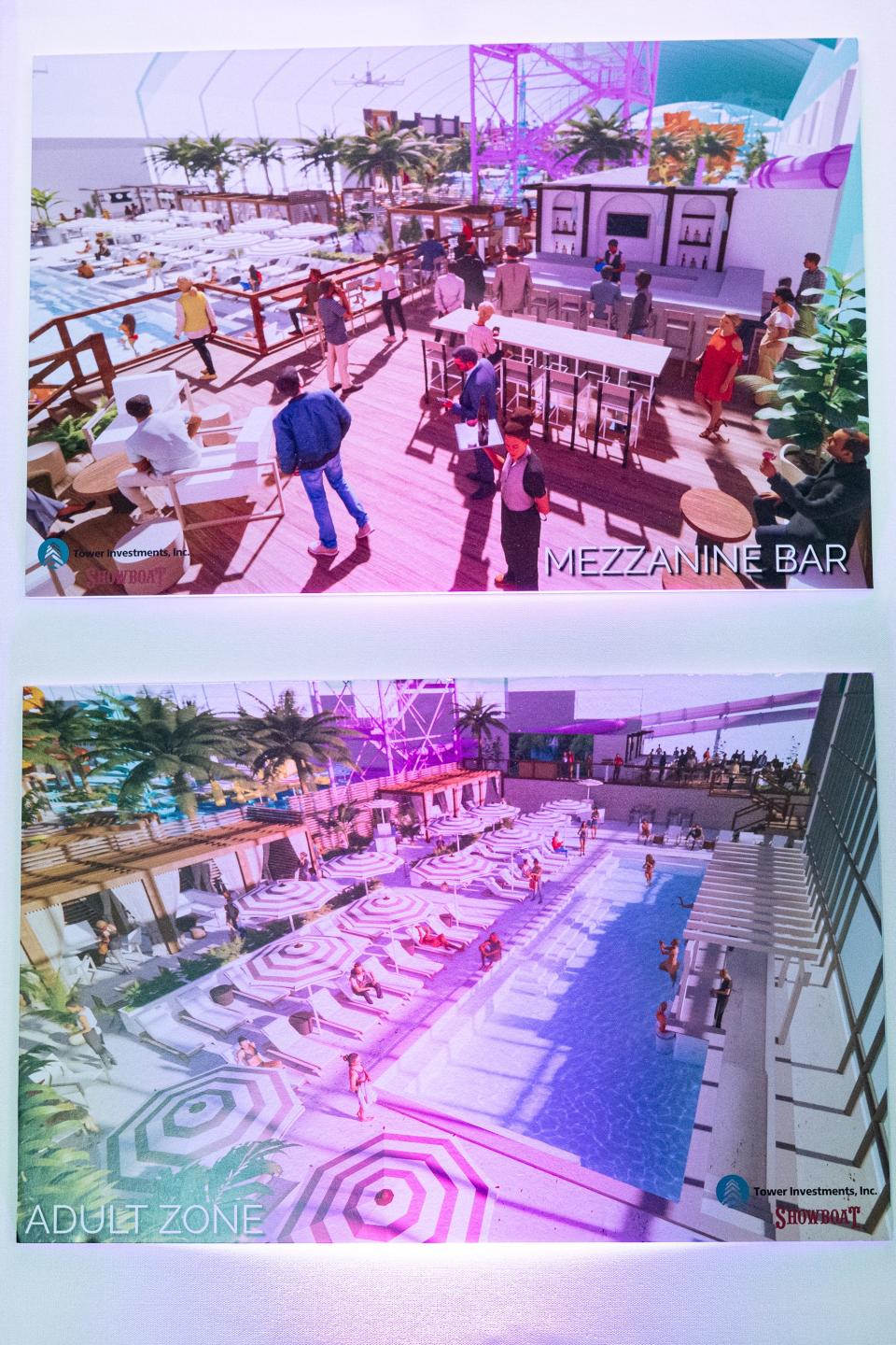 Renderings of the all-new ISLAND Waterpark in Atlantic City, set to open the summer of 2023.