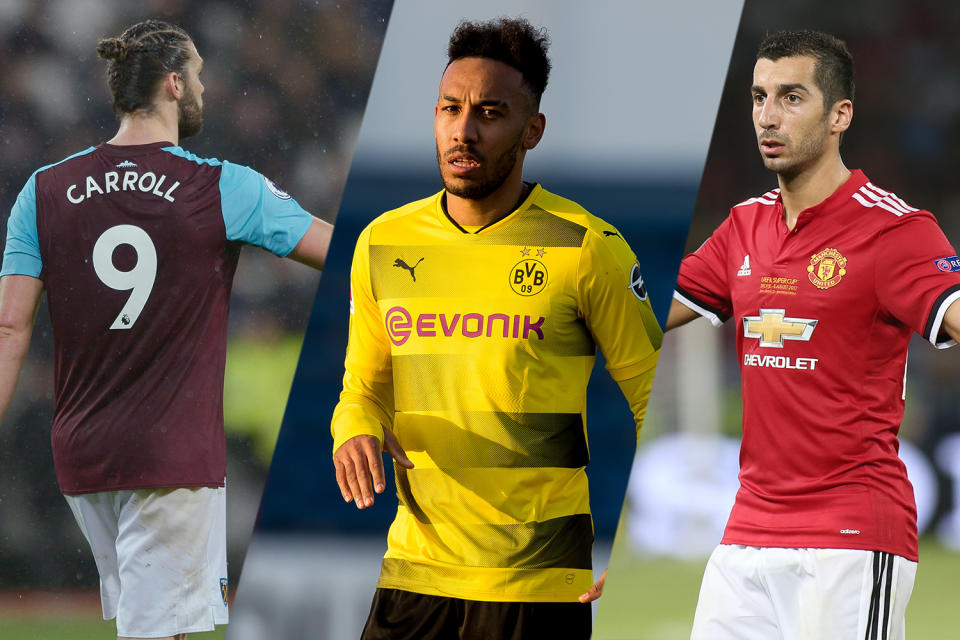 Carroll, Aubameyang, Mkhitaryan: All of them could be moving for big money – or not