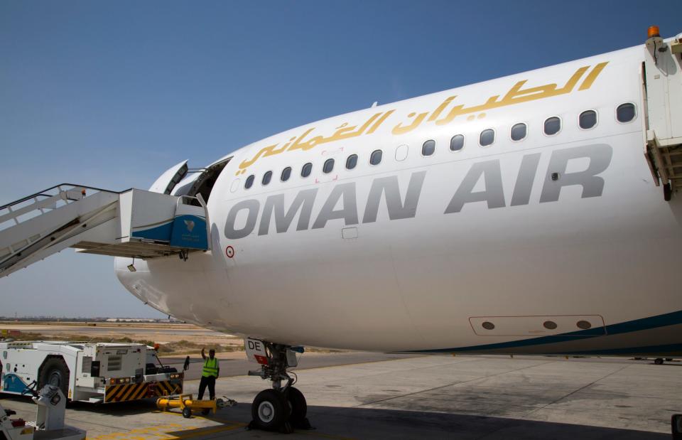 Ein Flugzeug von Oman Air. - Copyright: GeographyPhotos/Universal Images Group/Getty Images