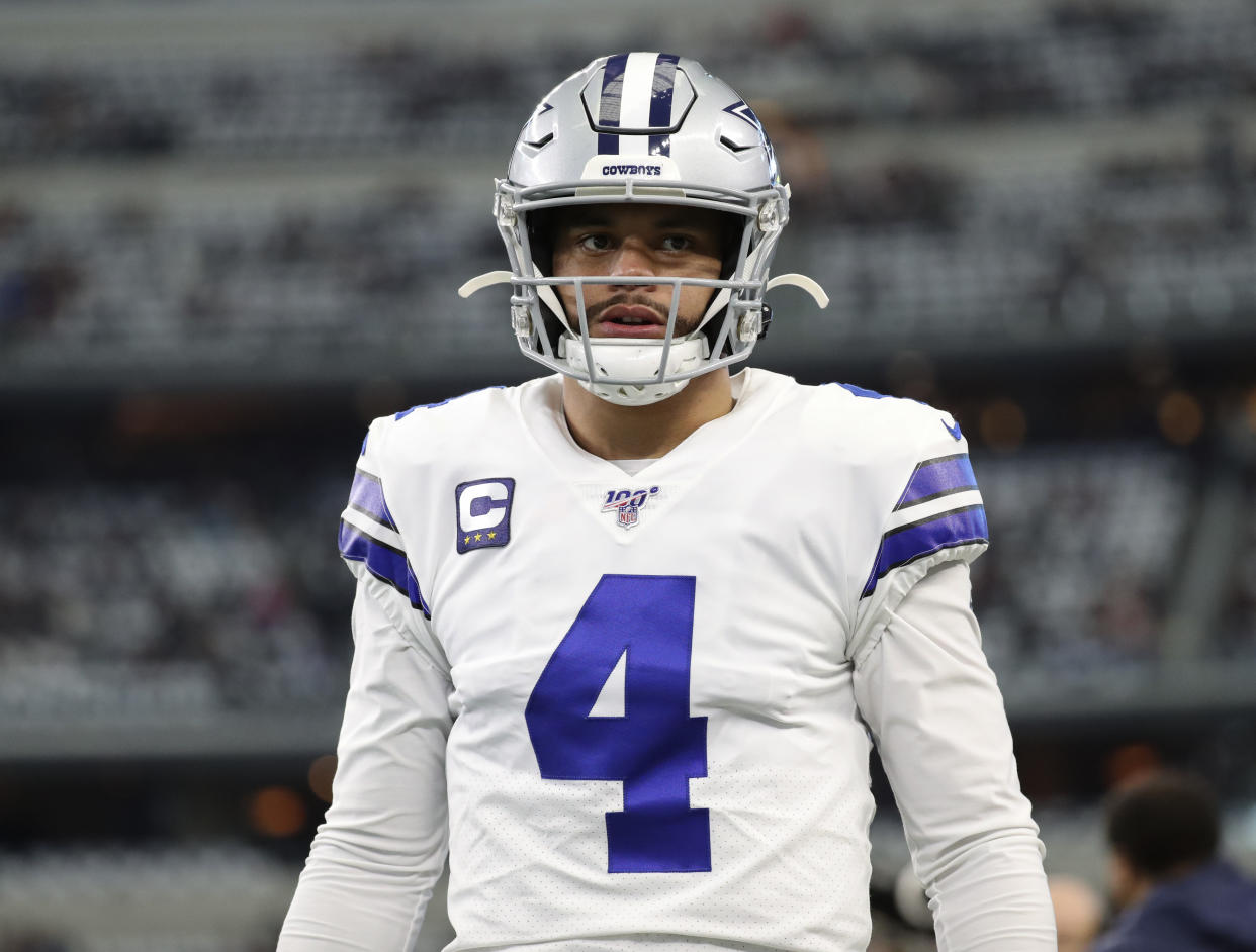 Quarterback Dak Prescott and the Dallas Cowboys have lost three of their last four games. (Kevin Jairaj/USA TODAY Sports)