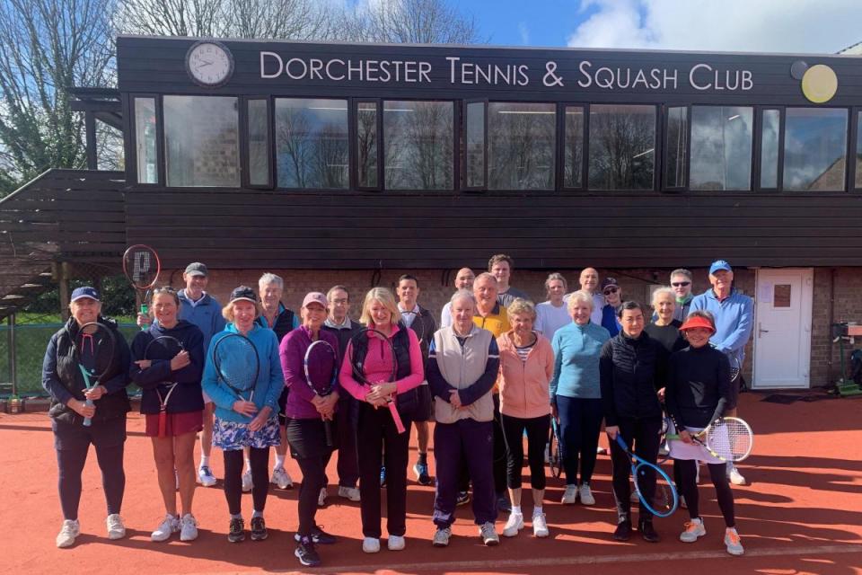 Dorchester tennis players turned out in numbers for the Peter Cox Handicap <i>(Image: ROS CLARK)</i>