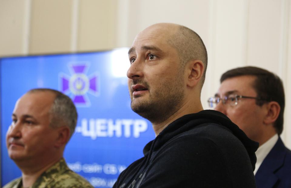 ‘There was no other way’: Babchenko said he fled Russia in 2017 after receiving death threats. (AP)