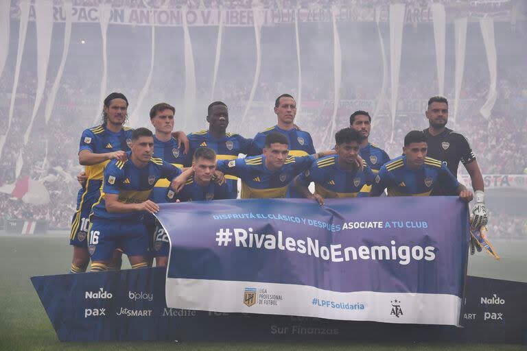 La formación de Boca para el superclásico en el Monumental