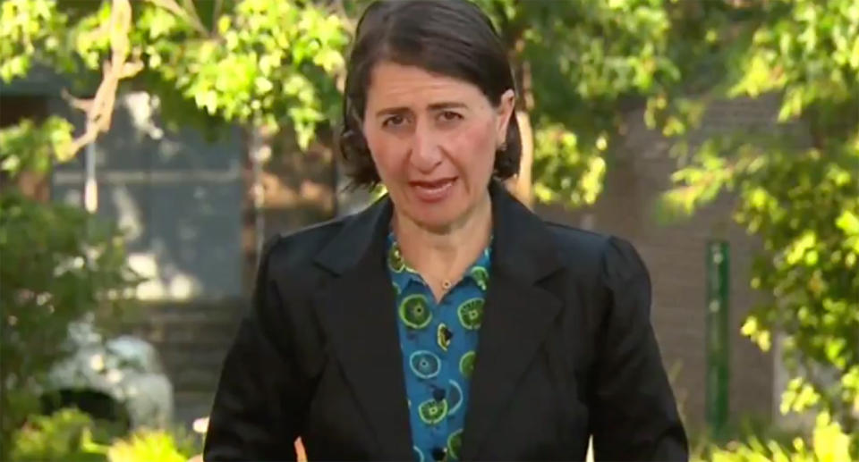 NSW Premier Gladys Berejiklian has issued a plea to Sydney's five million residents. Source: Nine