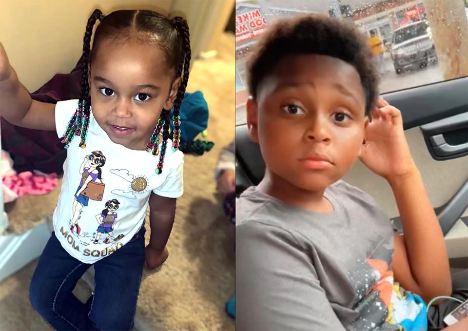 Londynn Wall-Neal, 6, and her brother Demetrius Wall-Neal, 9, in photos provided by family.