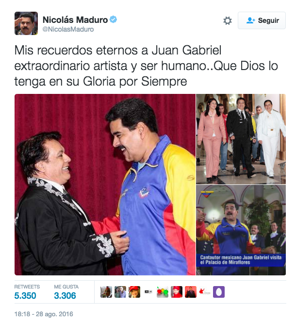 Nicolás Maduro, presidente de Venezuela / Imagen tomada de Twitter