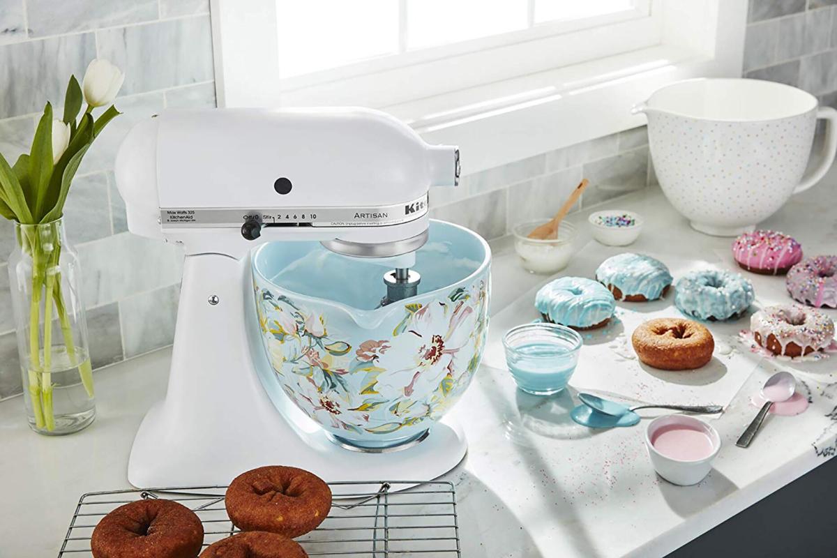 KitchenAid Spring Leaves Ceramic Stand Mixer Bowl 