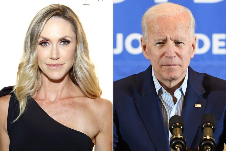 From left: Lara Trump and former Vice President Joe Biden | John Lamparski/Getty; Ethan Miller/Getty