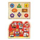 <p><strong>Melissa & Doug</strong></p><p>amazon.com</p><p><strong>$36.50</strong></p><p>Teach them colors, shapes, and "moos" and "baas" with these brightly colored, wooden puzzle pieces. The large knobs on each piece make them <strong>easier for little hands to grab</strong>. <em>Ages 1+</em></p>