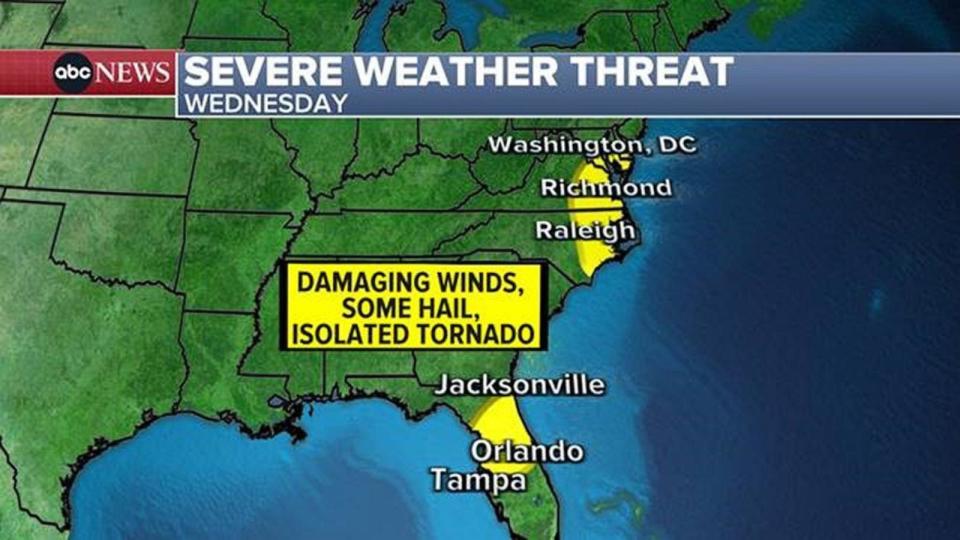 PHOTO: Severe weather outbreak for April 3, 2024. (ABC News)