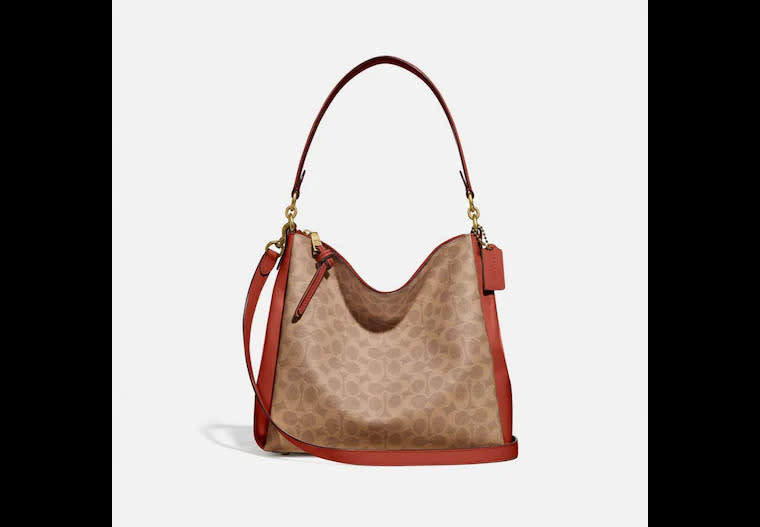 Coach Tabby Shoulder Bag 26 In Signature Canvas For Women (Brown, OS)