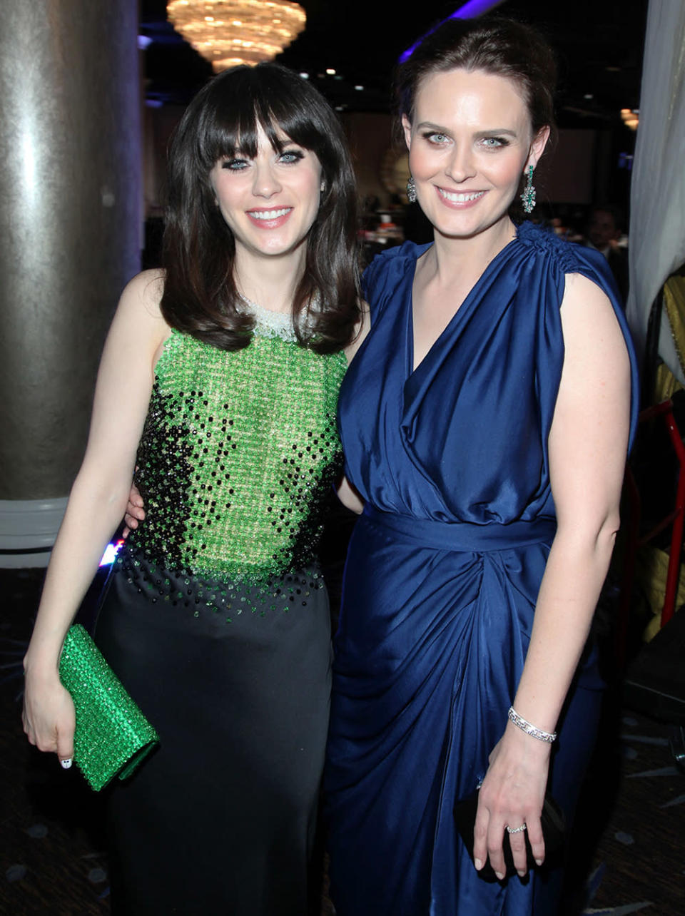 Zooey Deschanel and Emily Deschanel