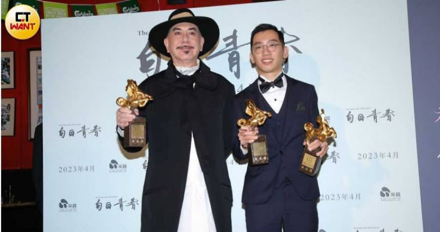 黃秋生（左）稱讚導演劉國瑞，表示兩人合作相當愉快。（圖／焦正德攝）