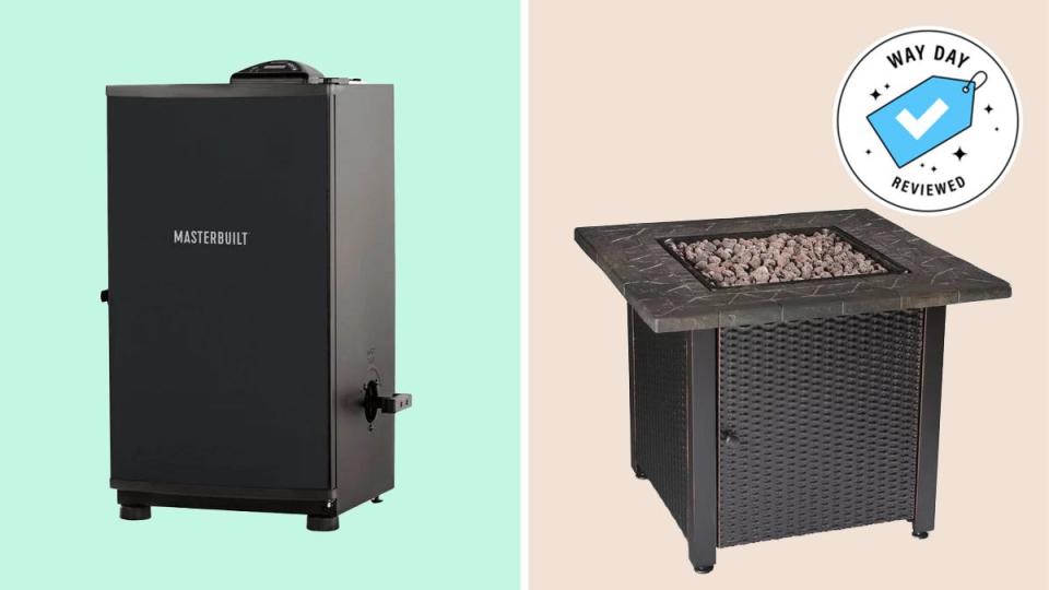 Bring the heat to your patio this summer with these fire pits and grills on sale today.