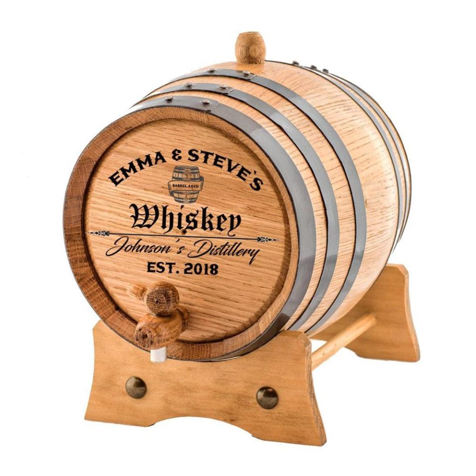 Personalized Whiskey Barrel