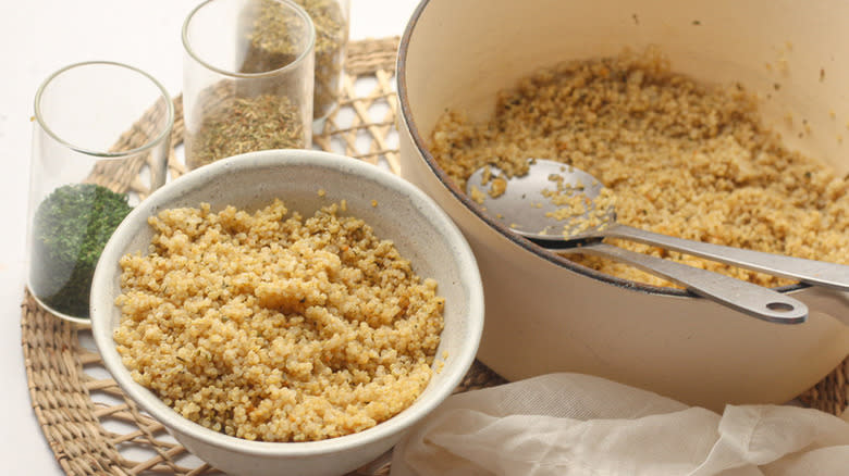 Cooked quinoa