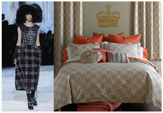 Larger Than Life Prints = Oversized Houndstooth Bedding