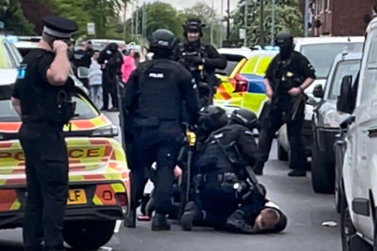 Armed police arrest man in Valley Road, Middlesbrough <i>(Image: Terry Blackburn)</i>