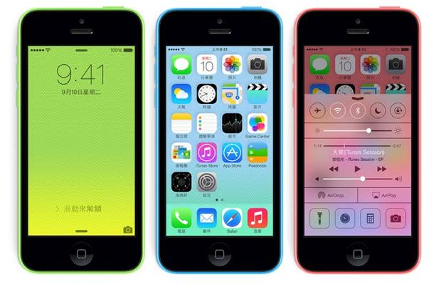 iPhone 5C。