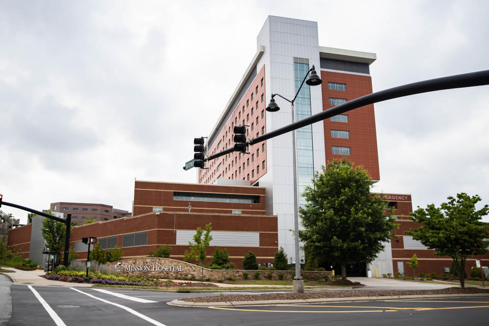 Mission Hospital, at 509 Biltmore Avenue.