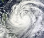 A NASA Terra satellite image obtained September 19, 2013, shows Typhoon Usagi nearing the Philippines and Taiwan