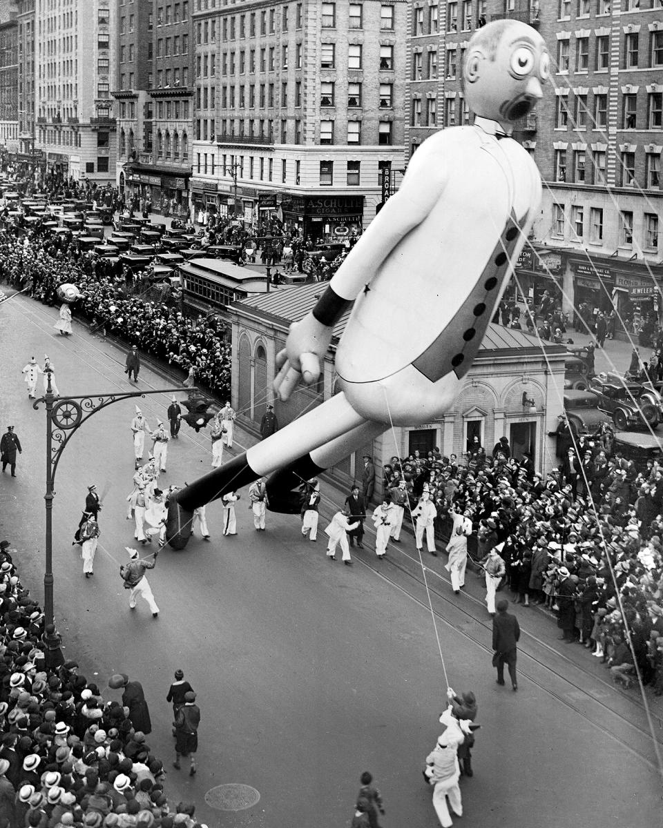 Past and present: balloons of Macy’s Thanksgiving Day Parade