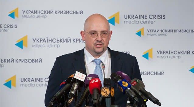 Vitaly Nayda, head of Ukraine’s Security Service, says Ukraine has compelling evidence of Russia's involvement in the downing of MH17. Photo: AP.