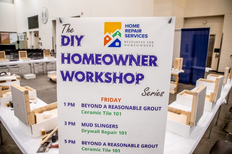 Inside the 2024 Grand Rapids Remodeling and New Homes Show at DeVos Place. (Michael Buck/WOOD TV8)