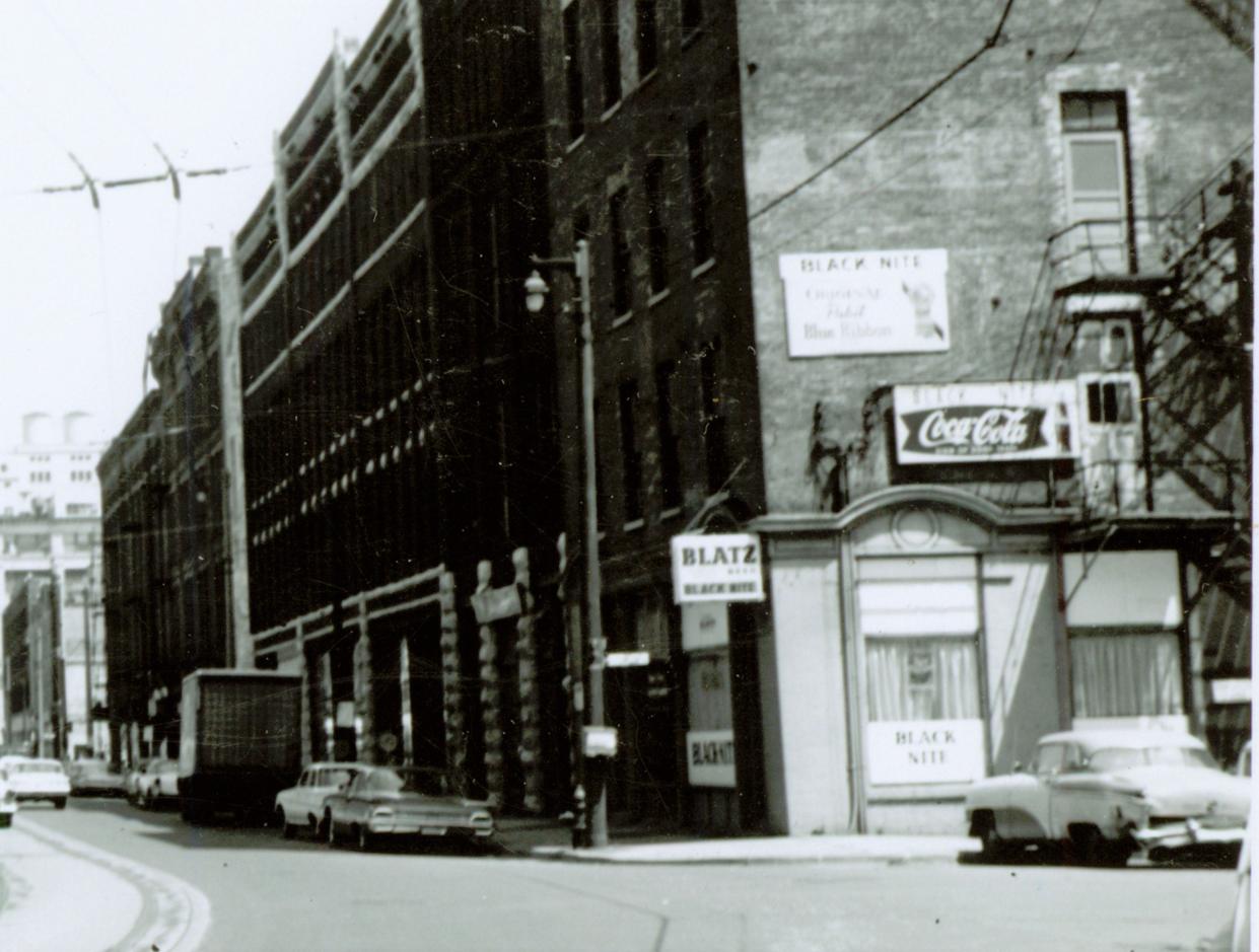 The Black Nite tavern on Plankinton Avenue was torn down in 1966 to make room for freeway expansion.