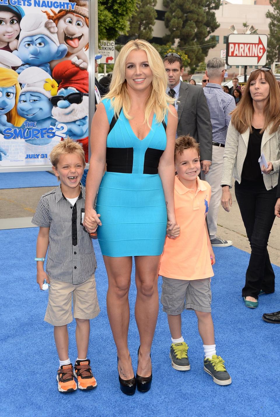 Britney Spears with sons Sean Preston and Jayden James (Getty Images)