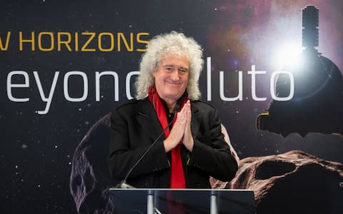 Brian May discusses the upcoming New Horizon's flyby of the Kuiper Belt object Ultima Thule - Credit: Reuters