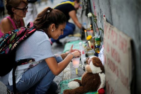 Opposition supporters attend a rally to pay tribute to victims of violence during protests against Venezuelan President Nicolas Maduro's government in Caracas, Venezuela, July 24, 2017. REUTERS/Andres Martinez Casares