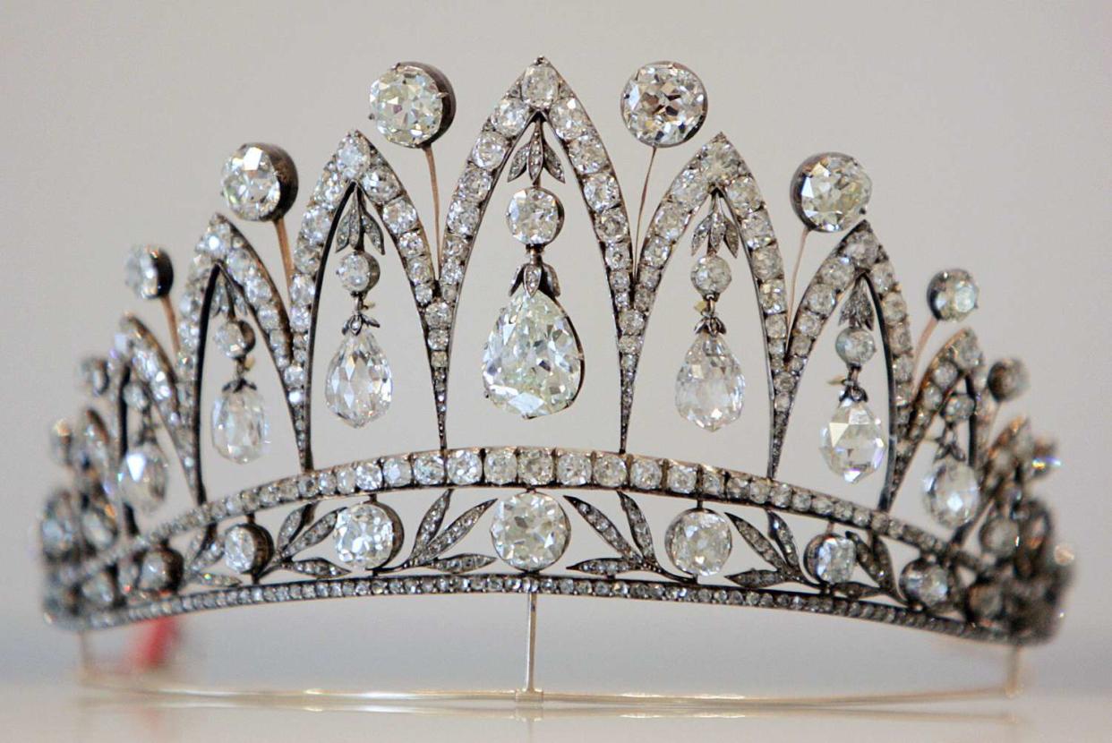 Italian Queen Marie-Jose's antique diamond tiara