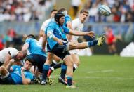 Rugby Union - Italy v England - RBS Six Nations Championship 2016 - Stadio Olimpico, Rome, Italy - 14/2/16 Italy's Edoardo Gori kicks Action Images via Reuters / Paul Childs Livepic