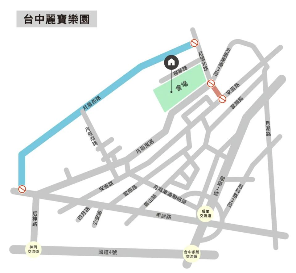 2023 Uber 跨年管制地圖。（圖／Uber提供）