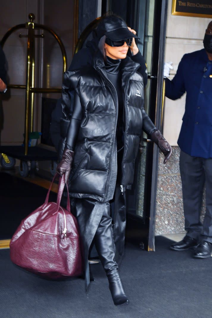 Kim Kardashian heads to ‘Saturday Night Live’ rehearsals in New York, Oct. 6. - Credit: MEGA