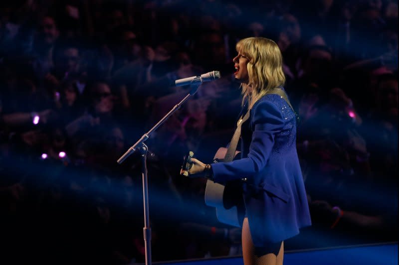 Taylor Swift performs at the 36th annual MTV Video Music Awards at the Prudential Center in Newark, NJ on August 26, 2019. File Photo by John Angelillo/UPI