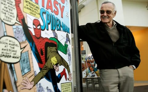 Comic book creator Stan Lee, 2006 - Credit: DAMIAN DOVARGANES/AP