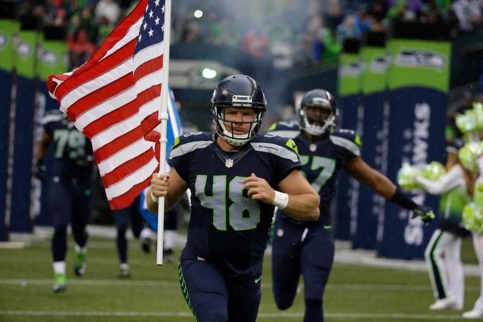 Nate Boyer was a long snapper for the Seattle Seahawks during the 2015 preseason.