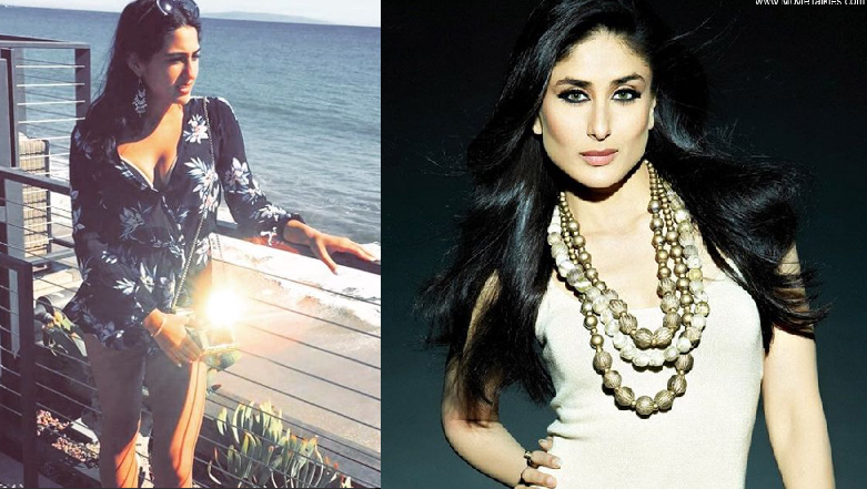 Kareena Kapoor - Sara Ali Khan: When 32 year old Kareena was dazzling at her own reception, the media somehow found a new object of affection, which apparently was, the ‘Heroine’s 18 year old step-daughter Sara Ali Khan. But this doesn’t leave a crease on Begum Kareena’s confident face. As it turns out Kareena Kapoor has developed quite an amiable equation with both the kids from Saif’s previous marriage. They do go on vacations together and the ace actress doesn’t miss out of giving Sara a tip or two on her Bollywood career