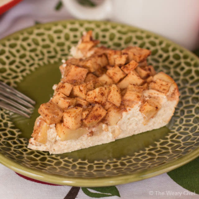 Skinny Apple Cinnamon Cheesecake