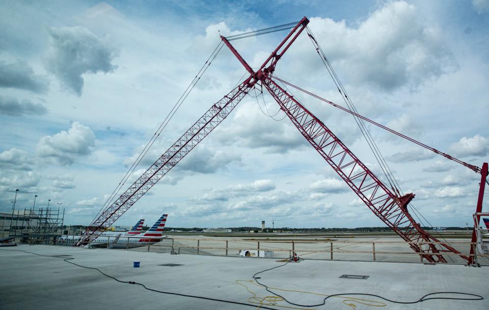 Construction on some of the existing concourses continues at Southwest Florida International Airport in Fort Myers on Friday, March 1, 2024.