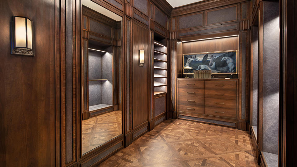 The walk-in closet - Credit: Photo: Bernard Andre