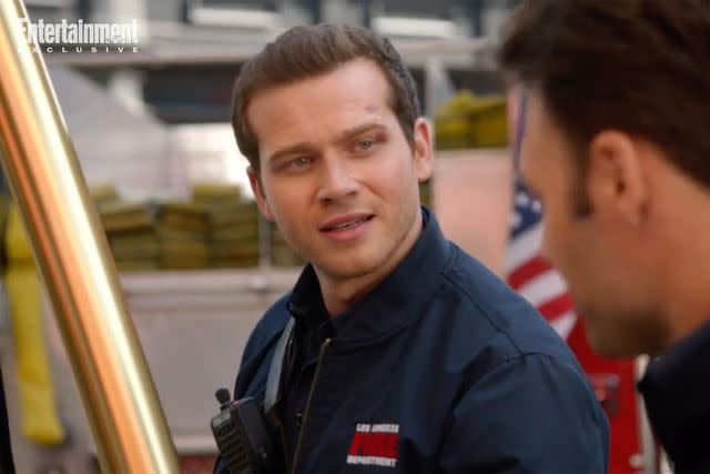 <p>ABC</p> Oliver Stark and Ryan Guzman on '9-1-1.'